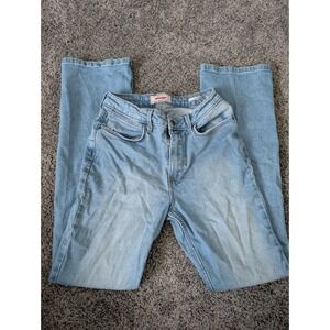 Wrangler Womens High Rise Bold Bootcut Jeans Light Wash Blue Size 2x32